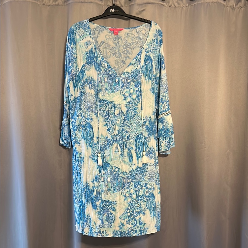 Lilly Pulitzer Blue and White Dress